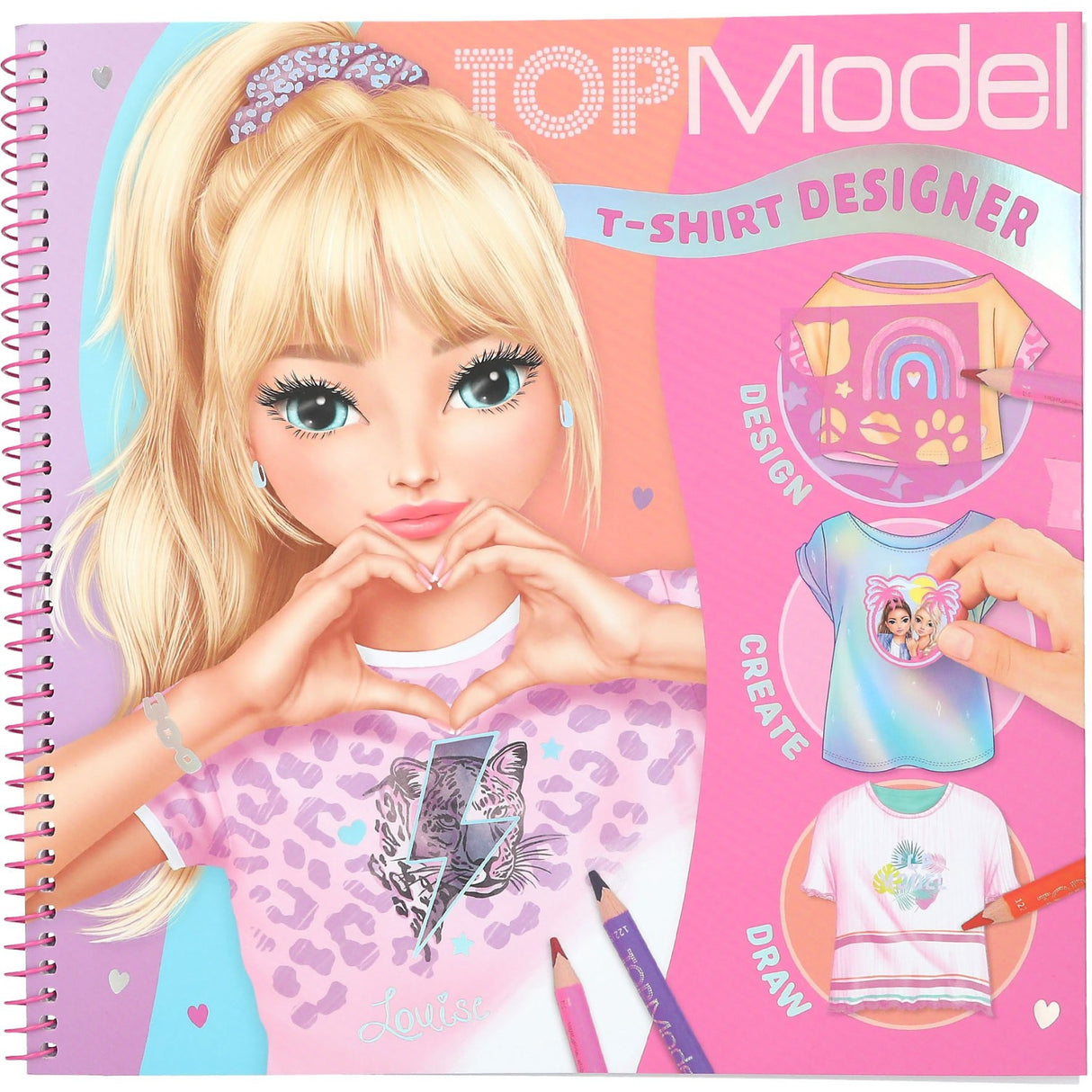 TOPModel T-Shirt Designer Colouring Book