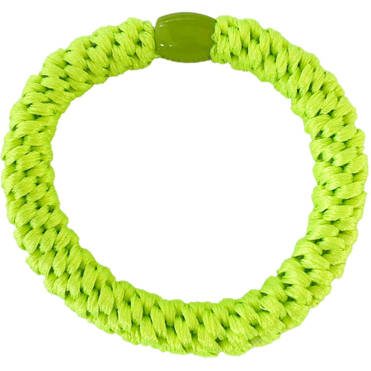 Bow's by Stær Braided Hair Elastic - Basic Neon Yellow 6-pack