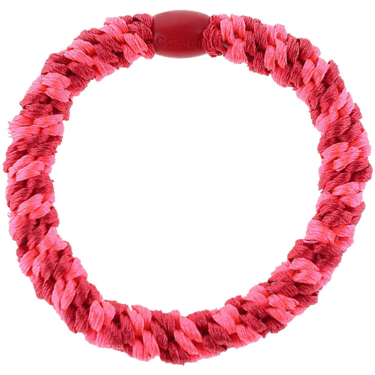 Bow's by Stær Braided Hair Elastic - Multi Neon Pink/Red 6-pack