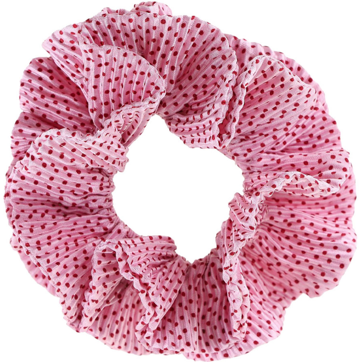 Bow's by Stær Kaisa Scrunchie - Pink/Red Dots