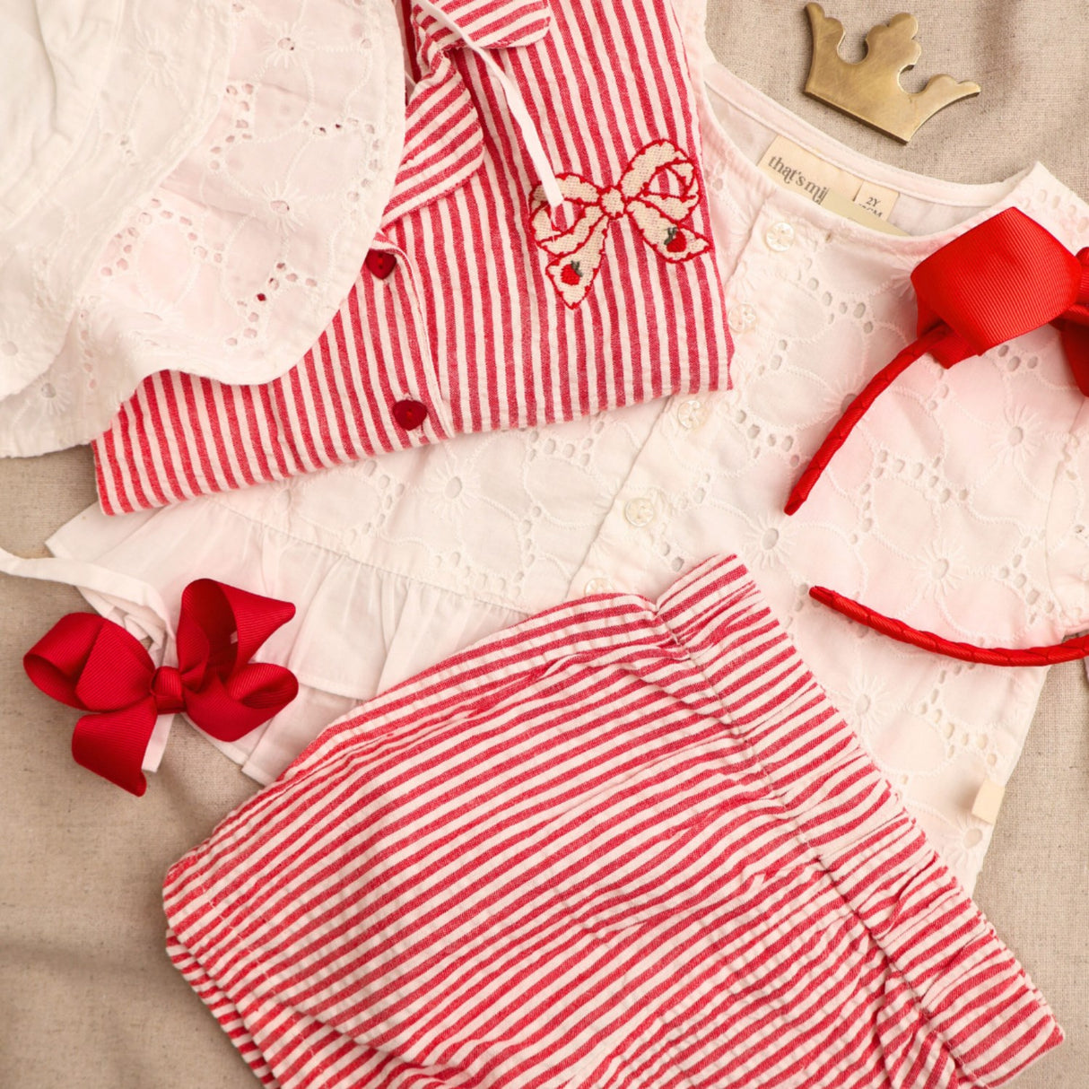 That's Mine Red Stripe Ino Shirt