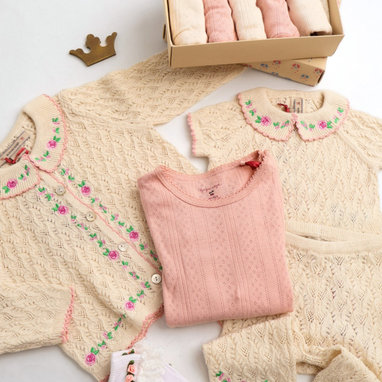 Konges Sløjd Cream Off White Rosier Romper