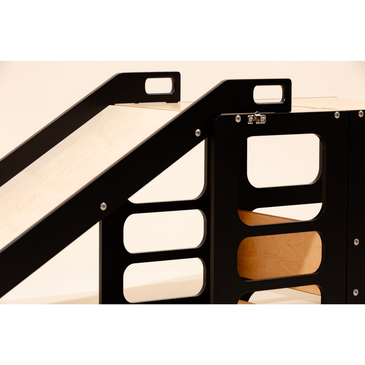 Duck Woodworks Foldable Kitchen Tower w. Slide Black