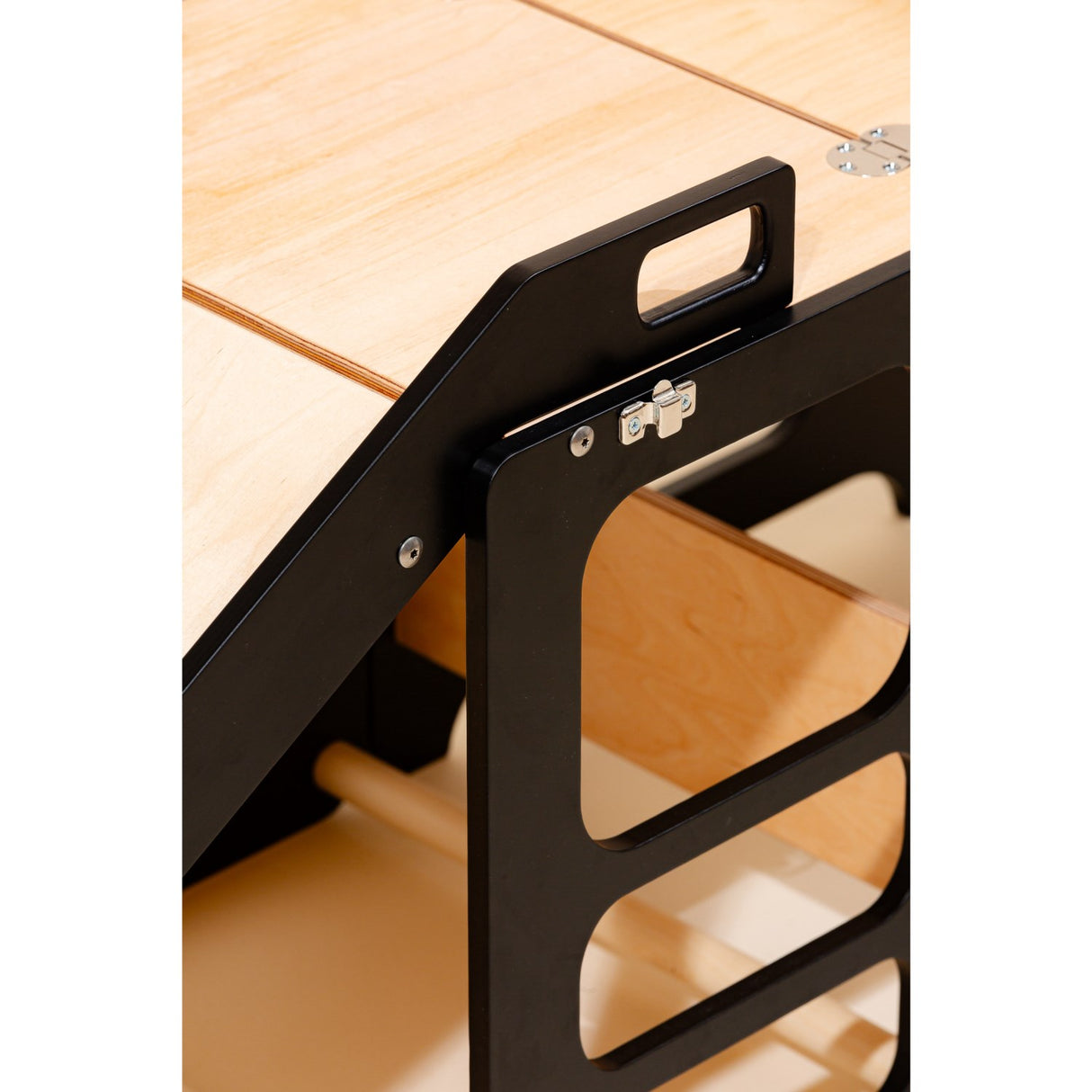 Duck Woodworks Foldable Kitchen Tower w. Slide Black