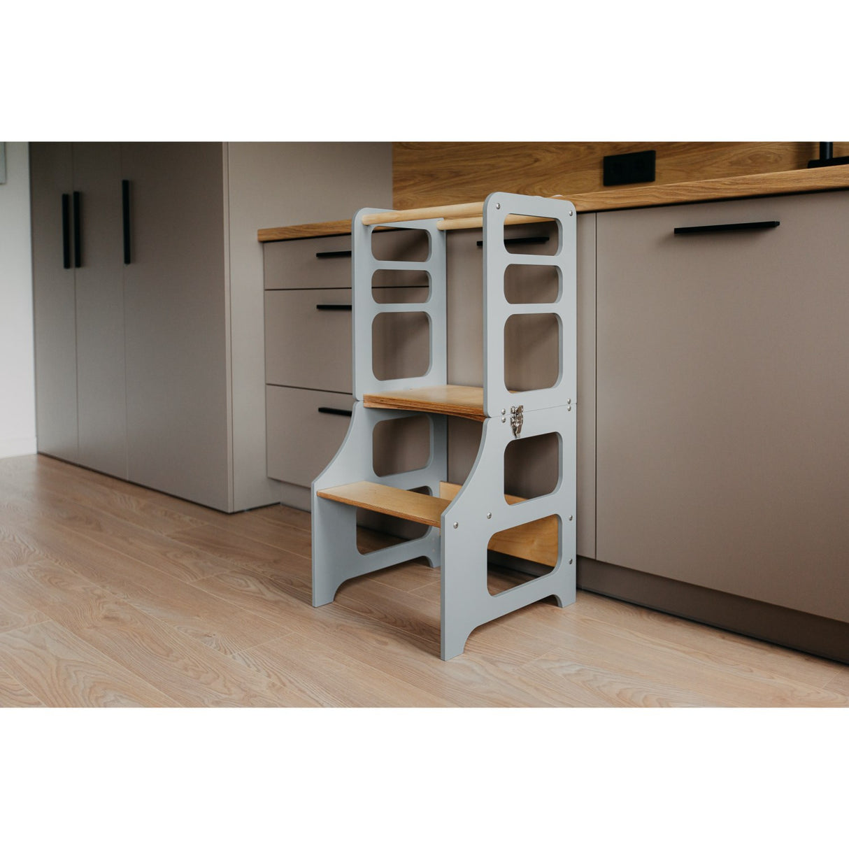 Duck Woodworks Foldable Kitchen Tower Grey