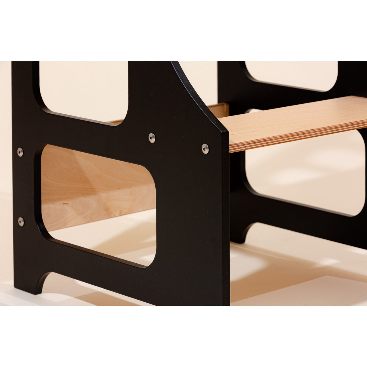 Duck Woodworks Foldable Kitchen Tower Black