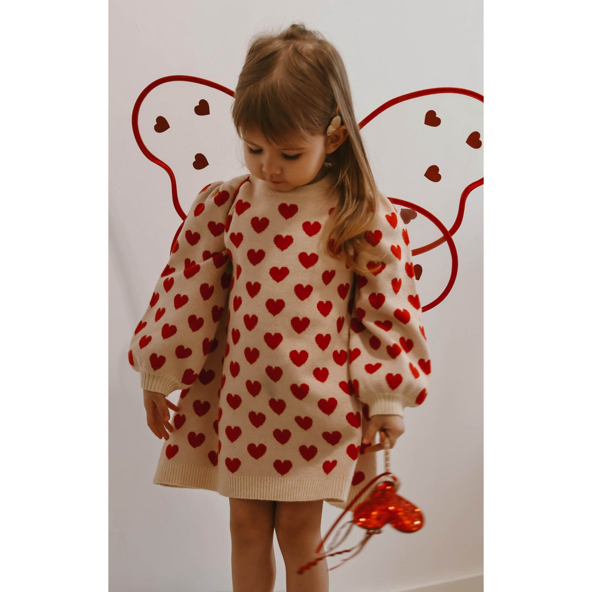 Fliink Pompeian Red/ Sandshell Alon Heart Dress