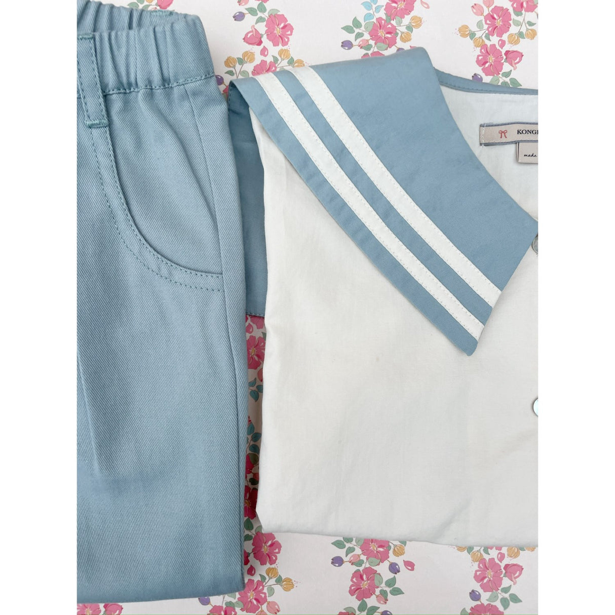 Konges Sløjd Ashley Blue Celebration Sailor Shirt GOTS