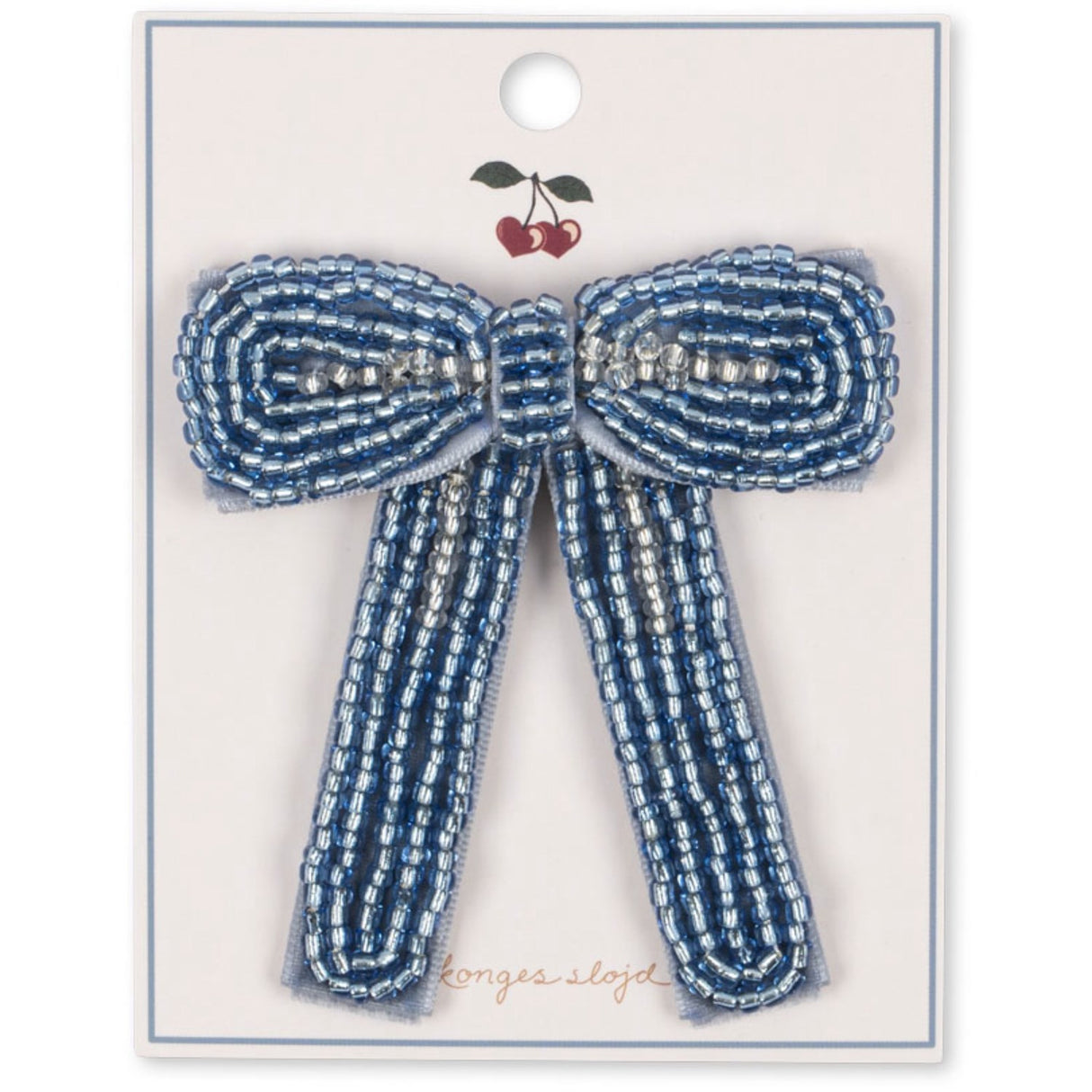 Konges Sløjd Ashley Blue Celebration Pearl Bow Hair Clip