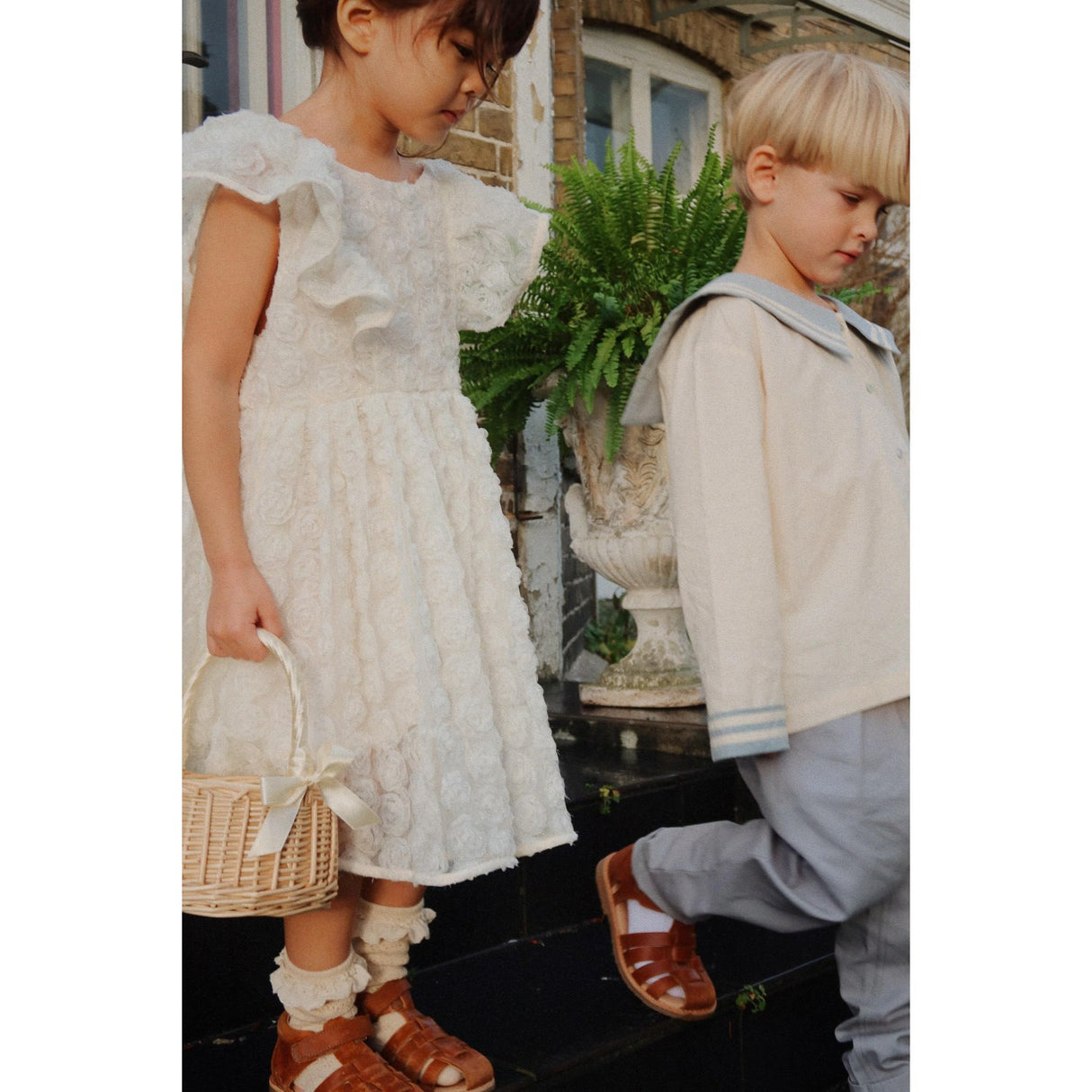 Konges Sløjd Ashley Blue Celebration Frankie Pants GOTS