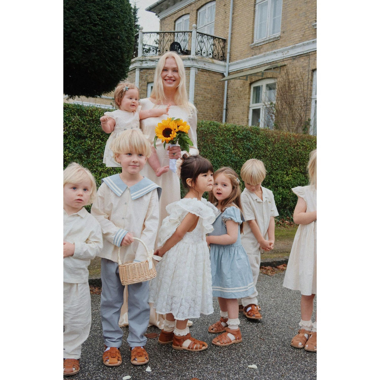 Konges Sløjd Ashley Blue Celebration Frankie Pants GOTS