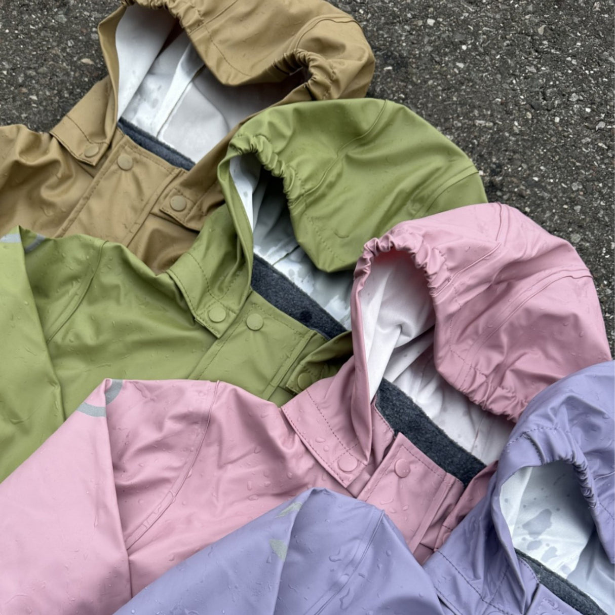 Mikk-Line Sage Suspenders PU Rain Recycled