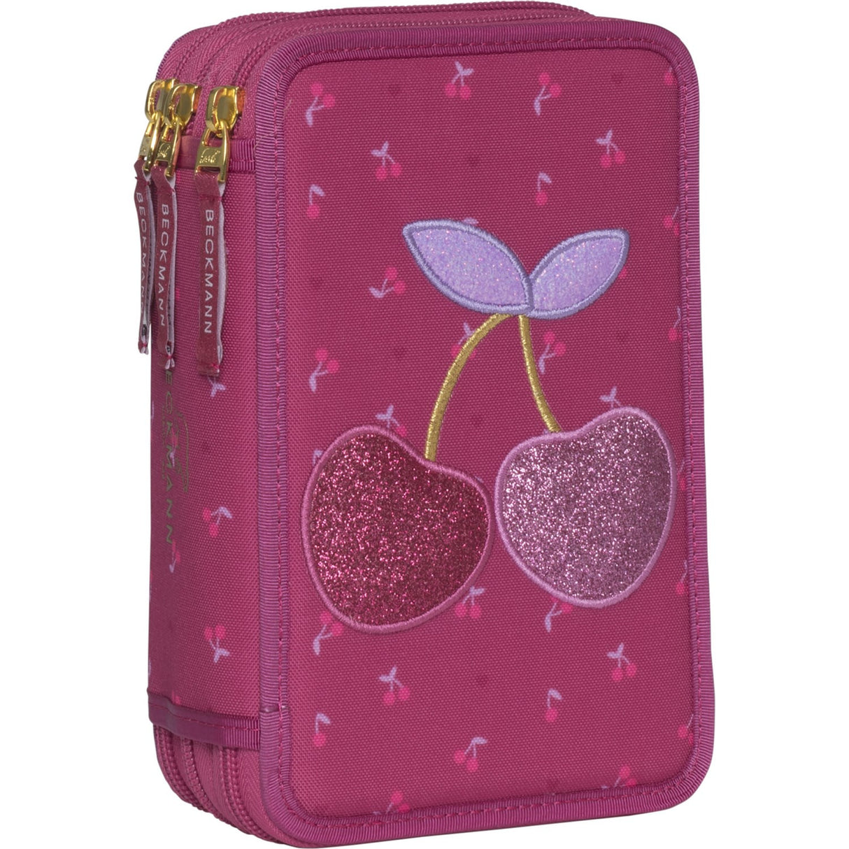 Beckmann Cherry Tre-lags Pencil Case M/Indhold
