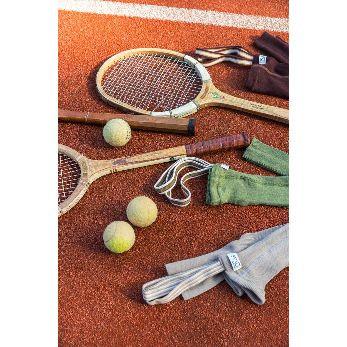 Silly Silas Olive Striped Footless Tights