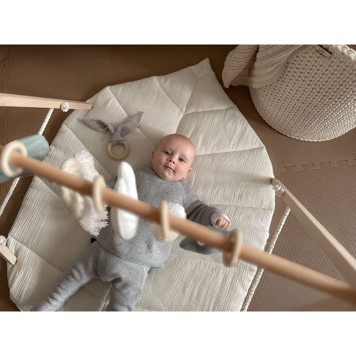 Woobiboo With Mint Baby Gym With Hangers