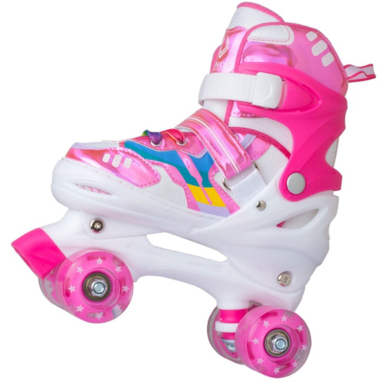 VENOR Shiny Pink Ignite LED Side-By-Side Rulleskøjter