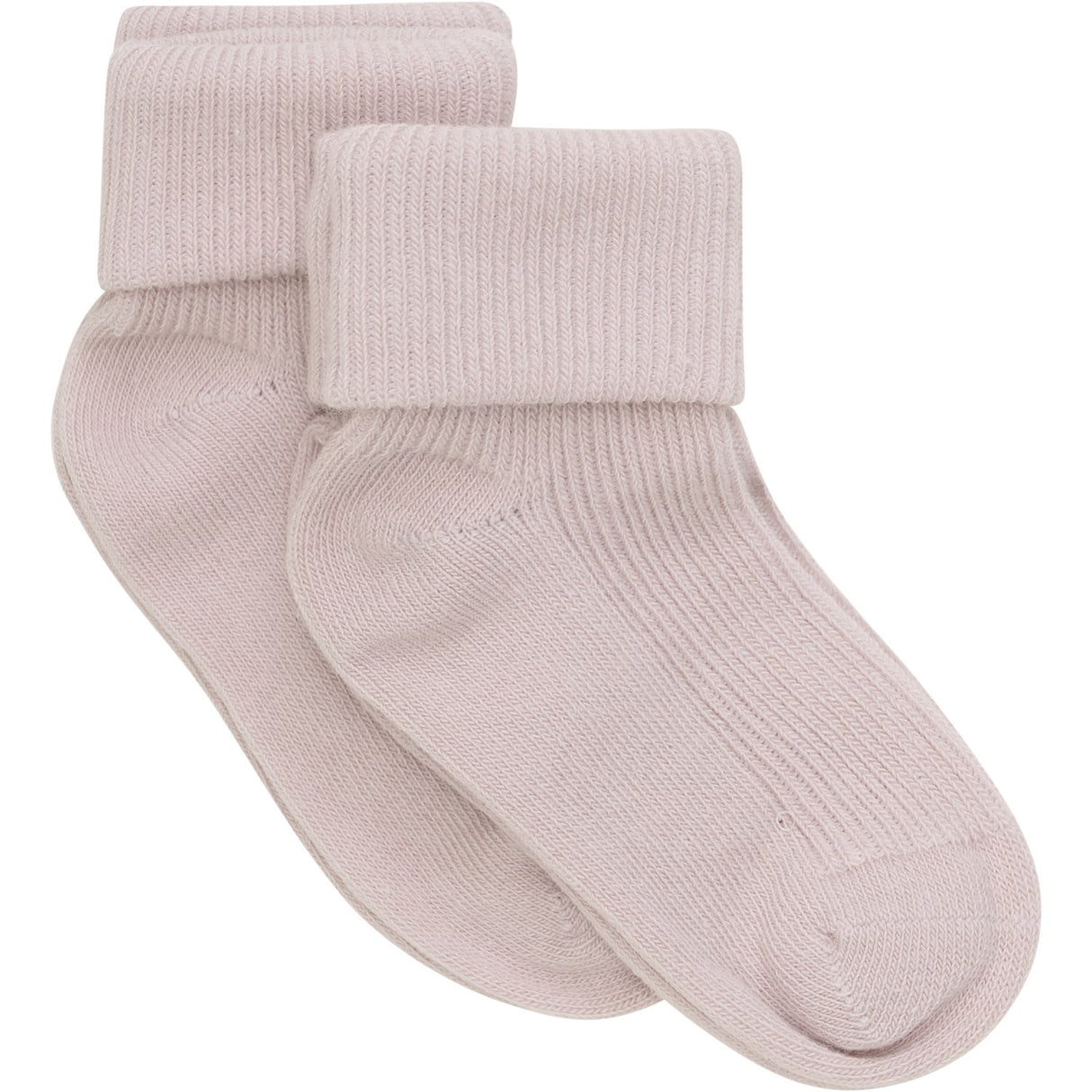 Minymo Shell Baby Rib Sock With Fold 2-Pack