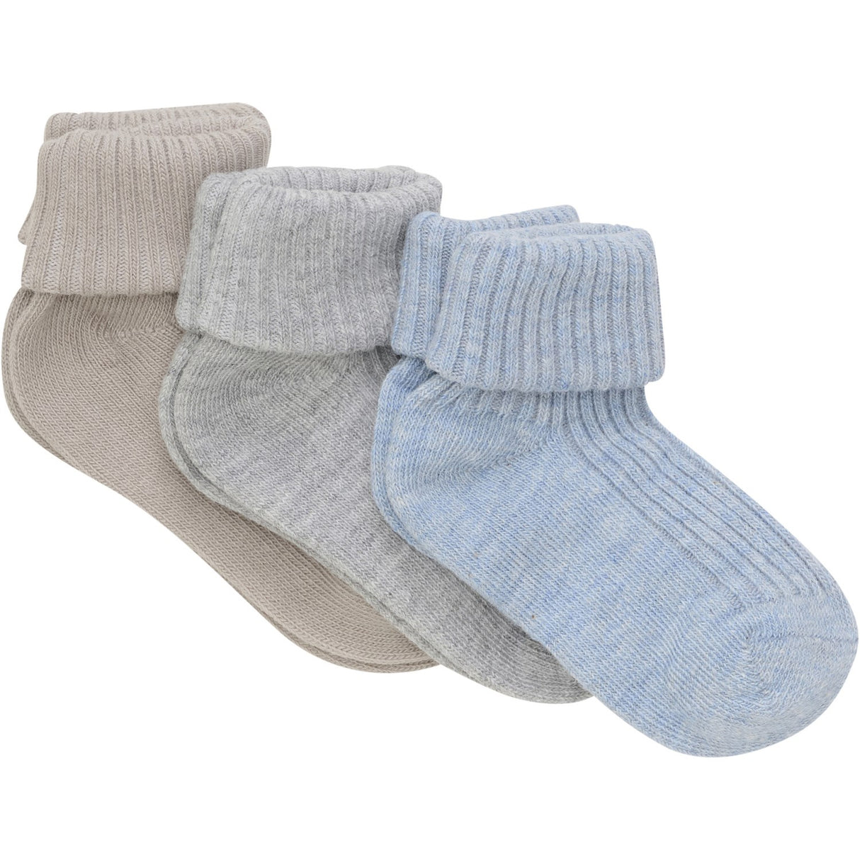 Minymo Winter Sky Baby Sock Rib 3-Pack