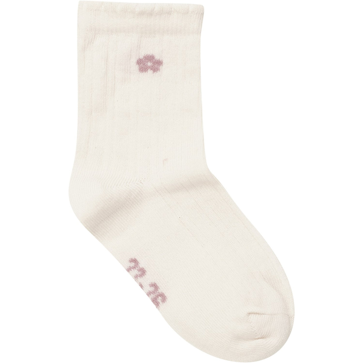 Minymo Ash Rose Socks With Lettuce Hem 2-Pack
