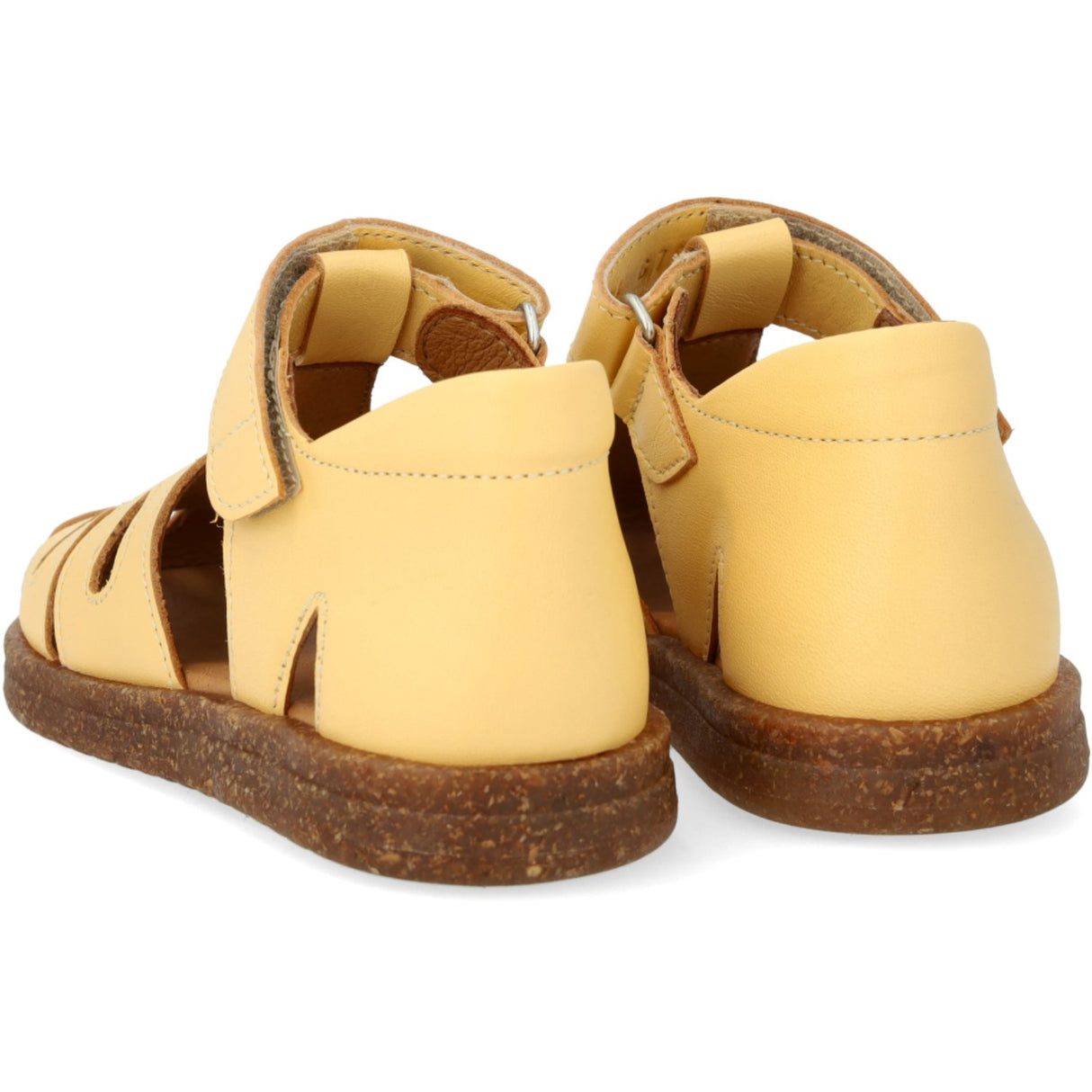 Angulus Mellow Yellow/Pineapple Glitter Leather Heart Sandal with Sparkling Glitter Heart