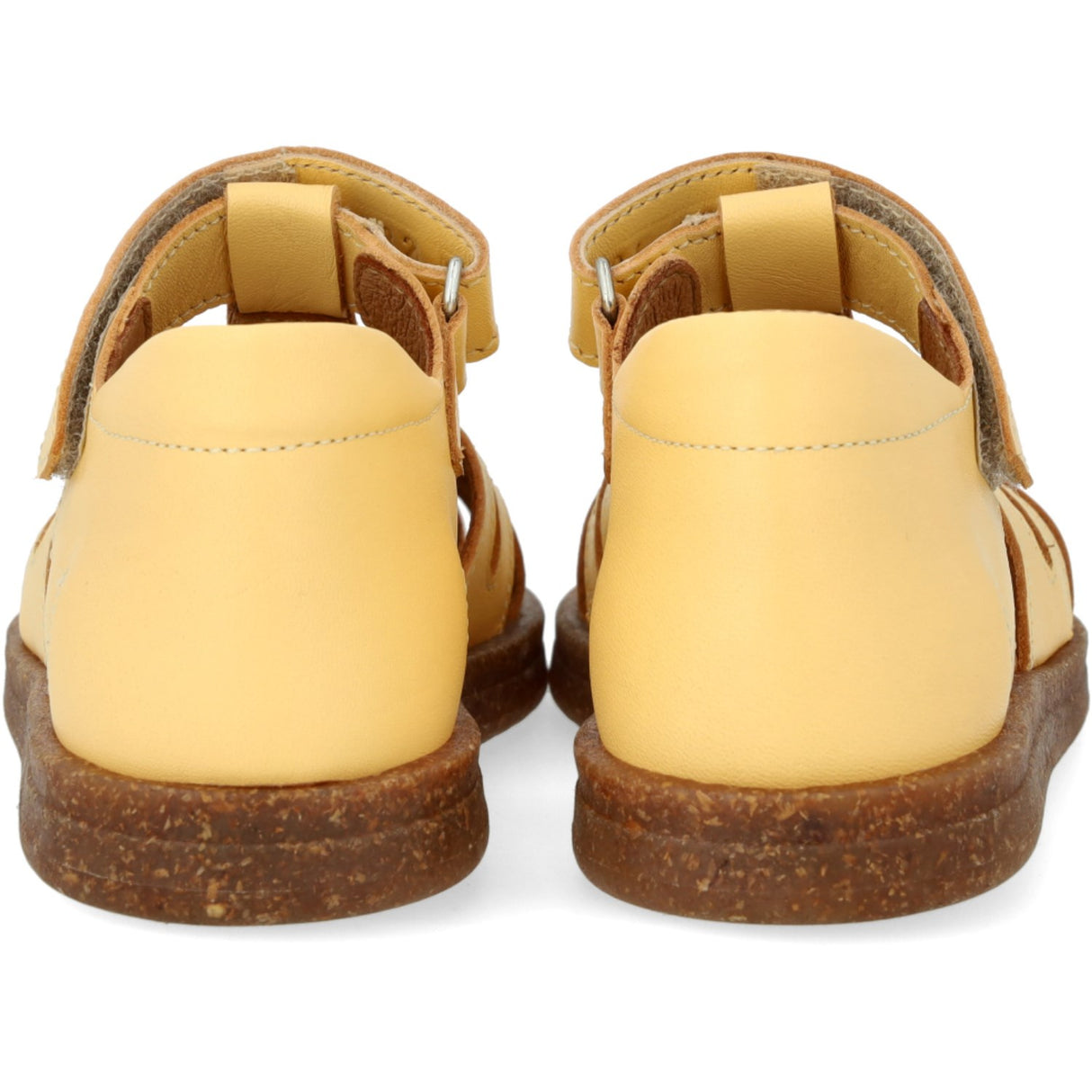 Angulus Mellow Yellow/Pineapple Glitter Leather Heart Sandal with Sparkling Glitter Heart