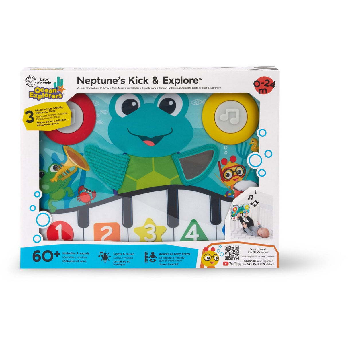 Baby Einstein Musical Kick Pad And Crib Toy Neptune's Kick & Explore™