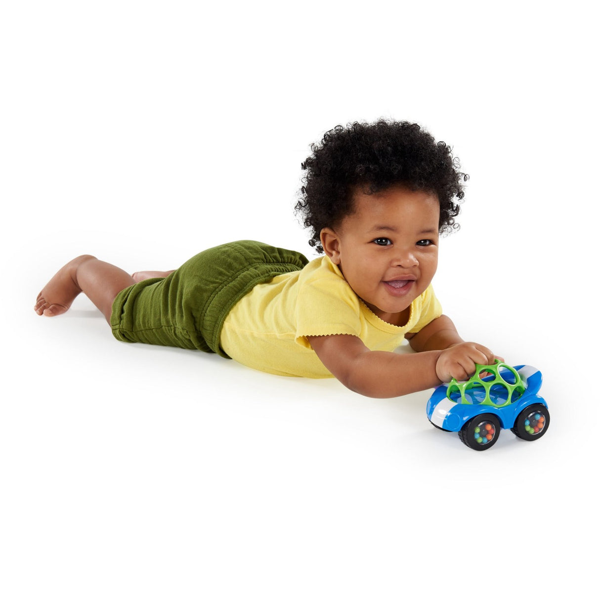 Bright Starts Blue Toy Car Rattle & Roll Buggie™