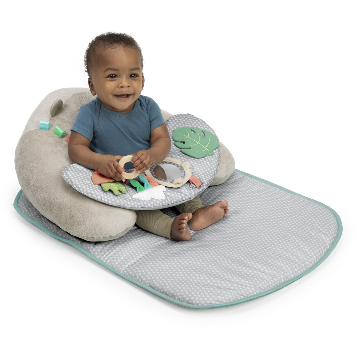 Ingenuity Cozy Prop™ 4-In-1 Sit Up & Prop Activity Mat Nate™