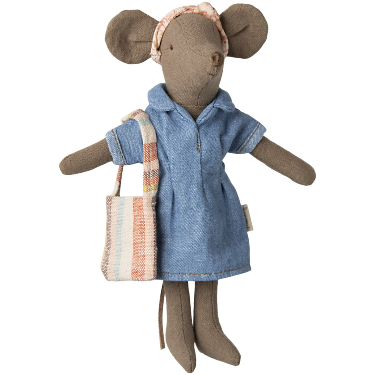 Maileg Denim Dress And Bag, Mum Mouse
