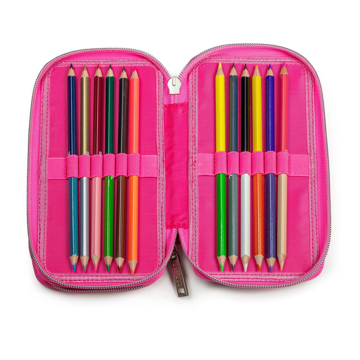JEVA Supernova Pencil Case With Fyld Twozip 8865