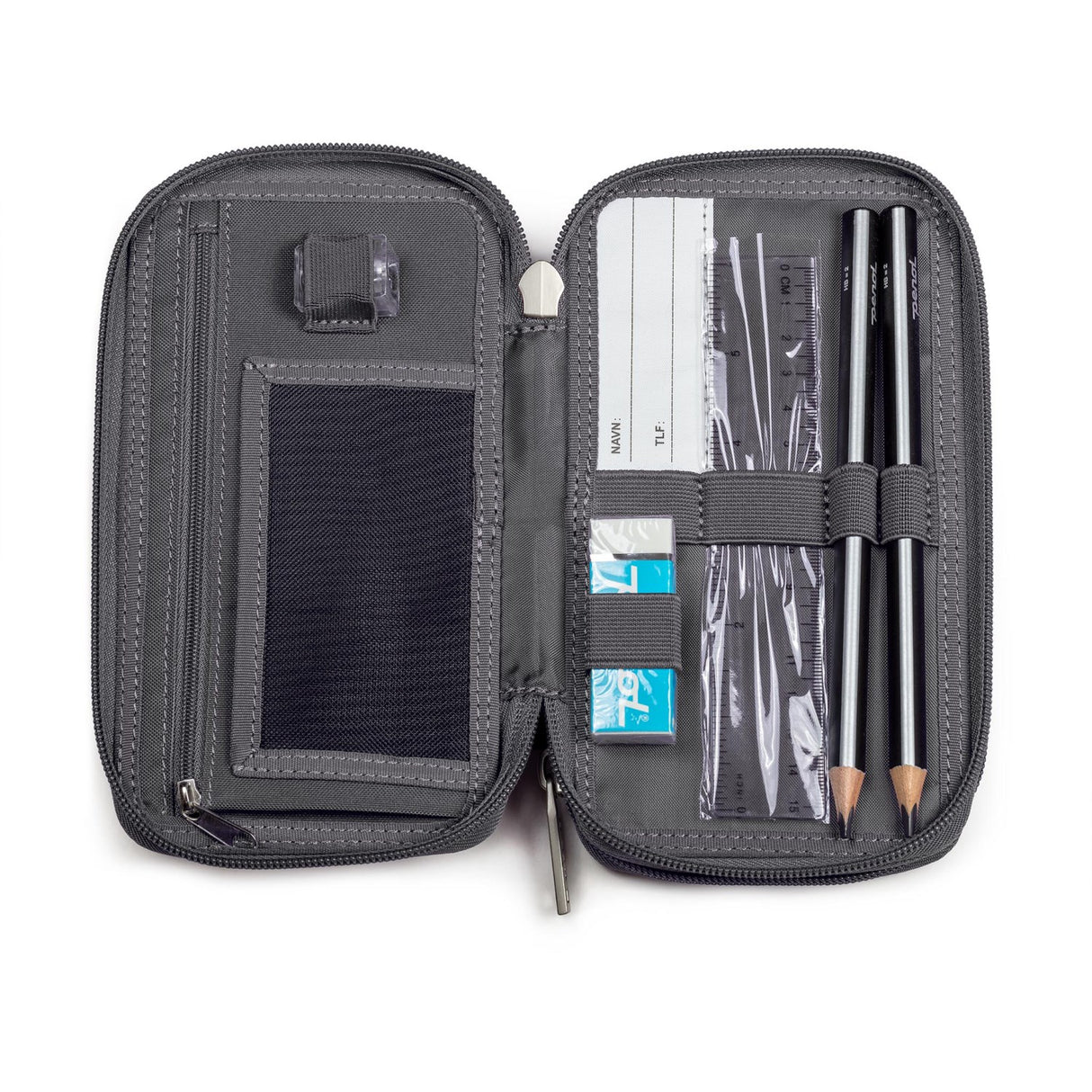 JEVA Football Pencil Case With Fyld Twozip 8865