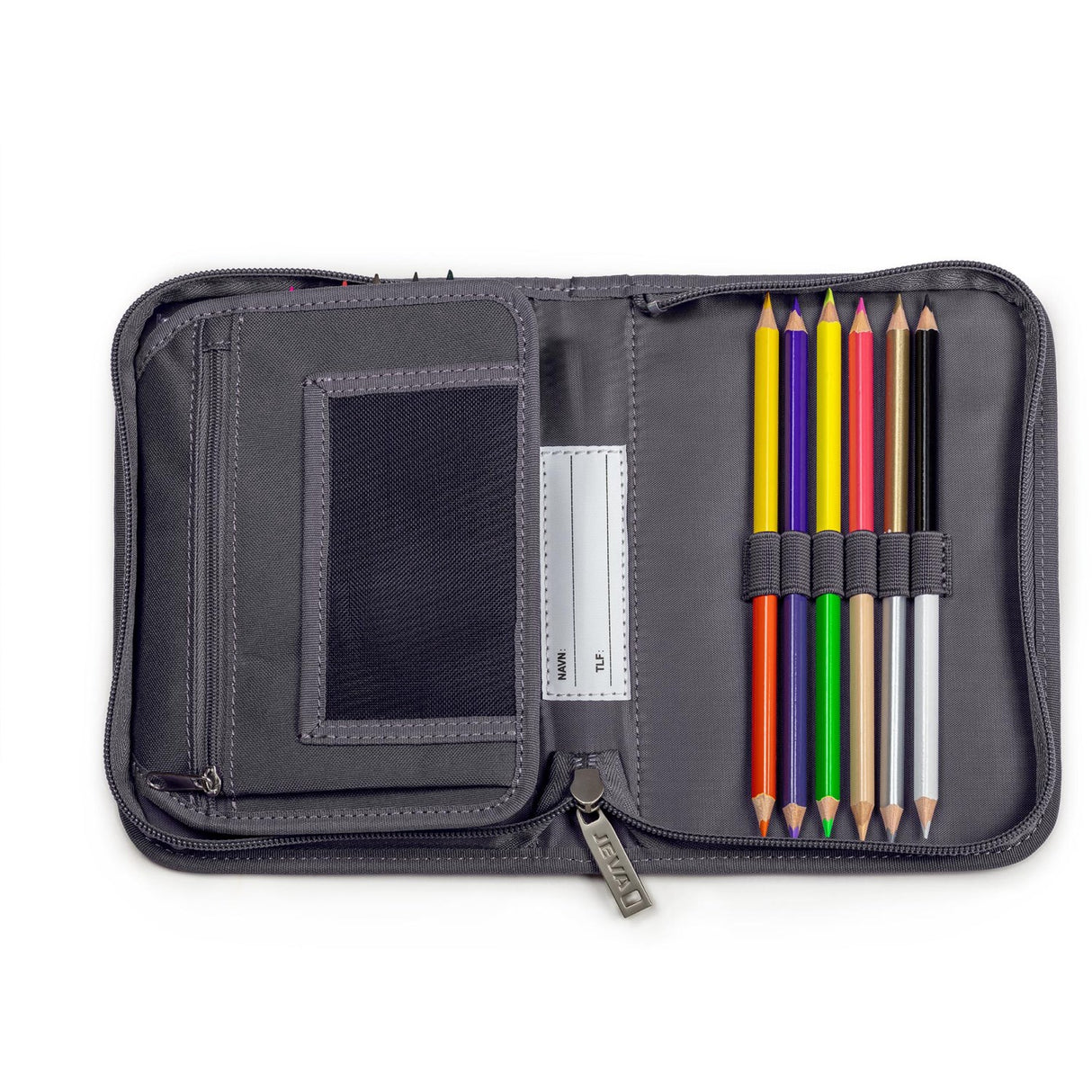 JEVA Football Pencil Case With Fyld Onezip 8869