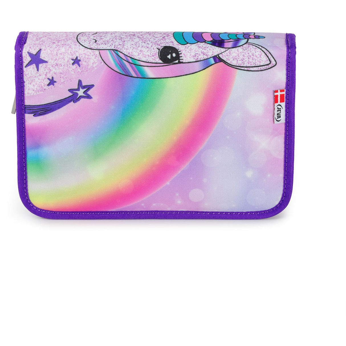 JEVA Unicorn Pencil Case With Fyld Onezip 8869