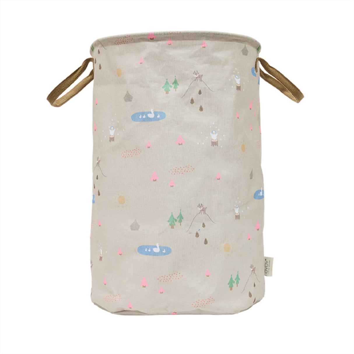 OYOY Deer & Duck Laundry/Storage Basket Large