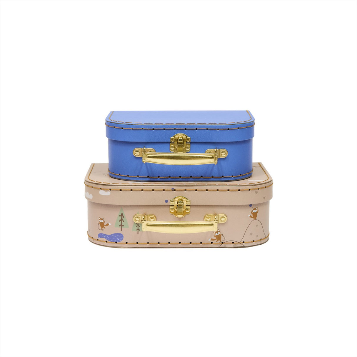 OYOY Friends In The Forest Fox Mini Suitcase 2-Pack