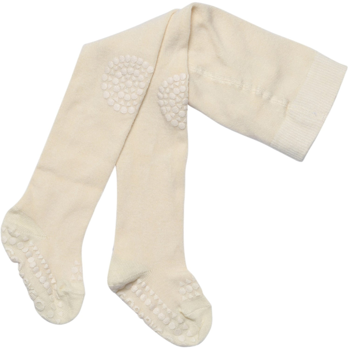 Gobabygo Off White Crawling Tights Bamboo
