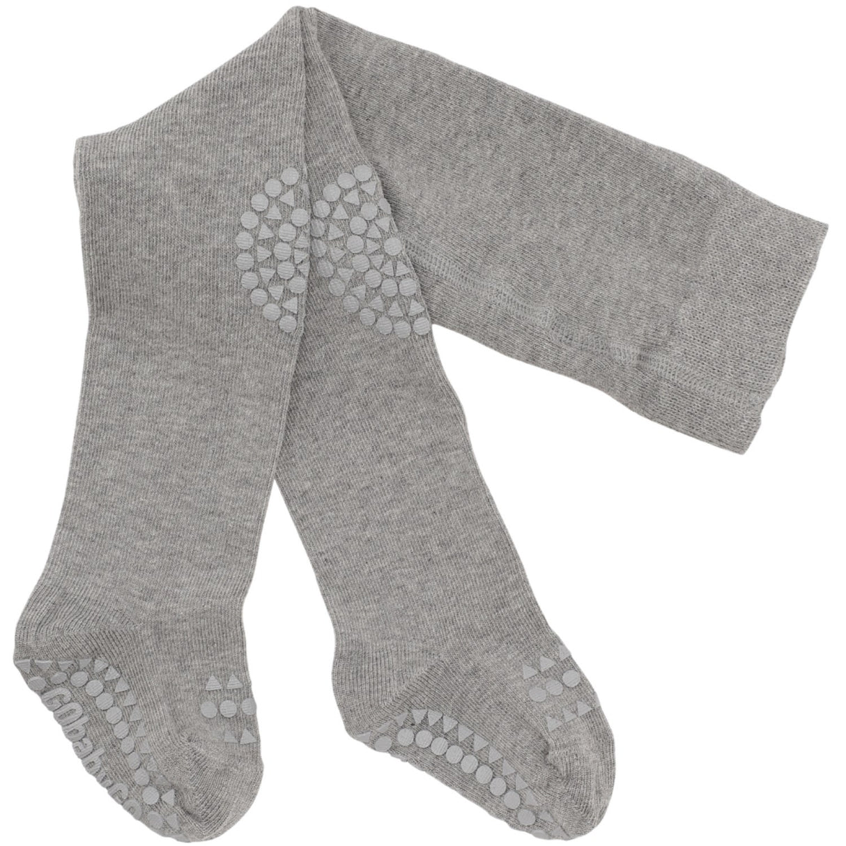Gobabygo Grey Melange Bamboo Crawling Tights