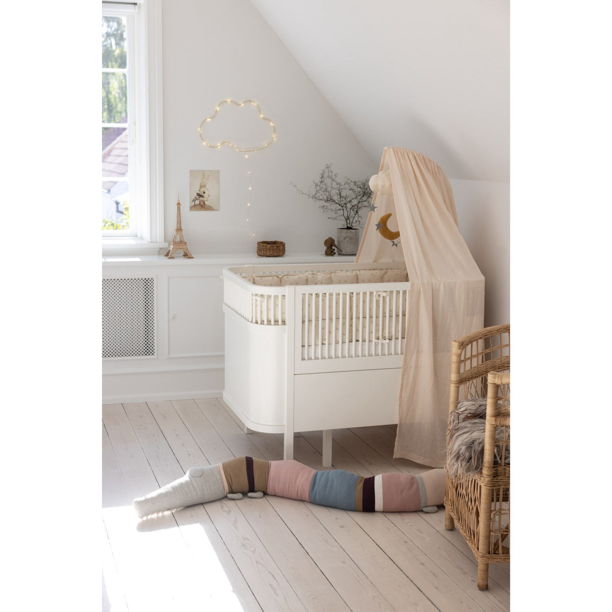Sebra White Bed Baby & Junior