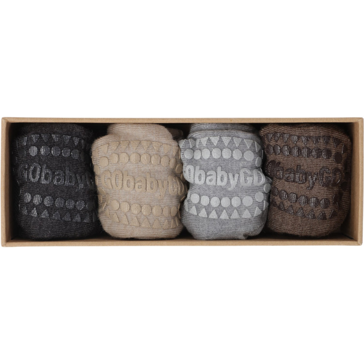 Gobabygo Grey/Green/Brown/Sand Combo Box Wool