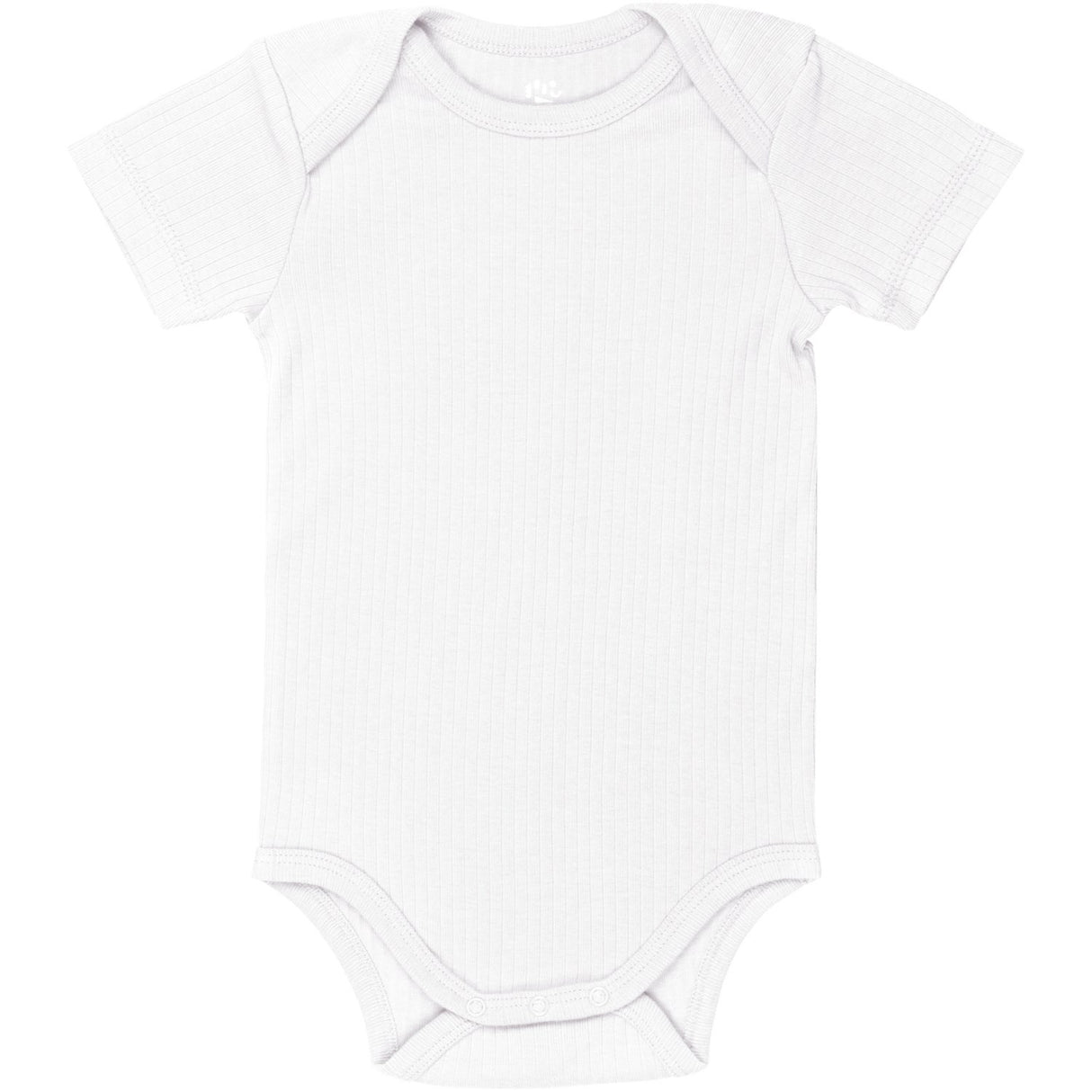 COPENHAGEN COLORS White Rib Jersey Short Sleeve Body