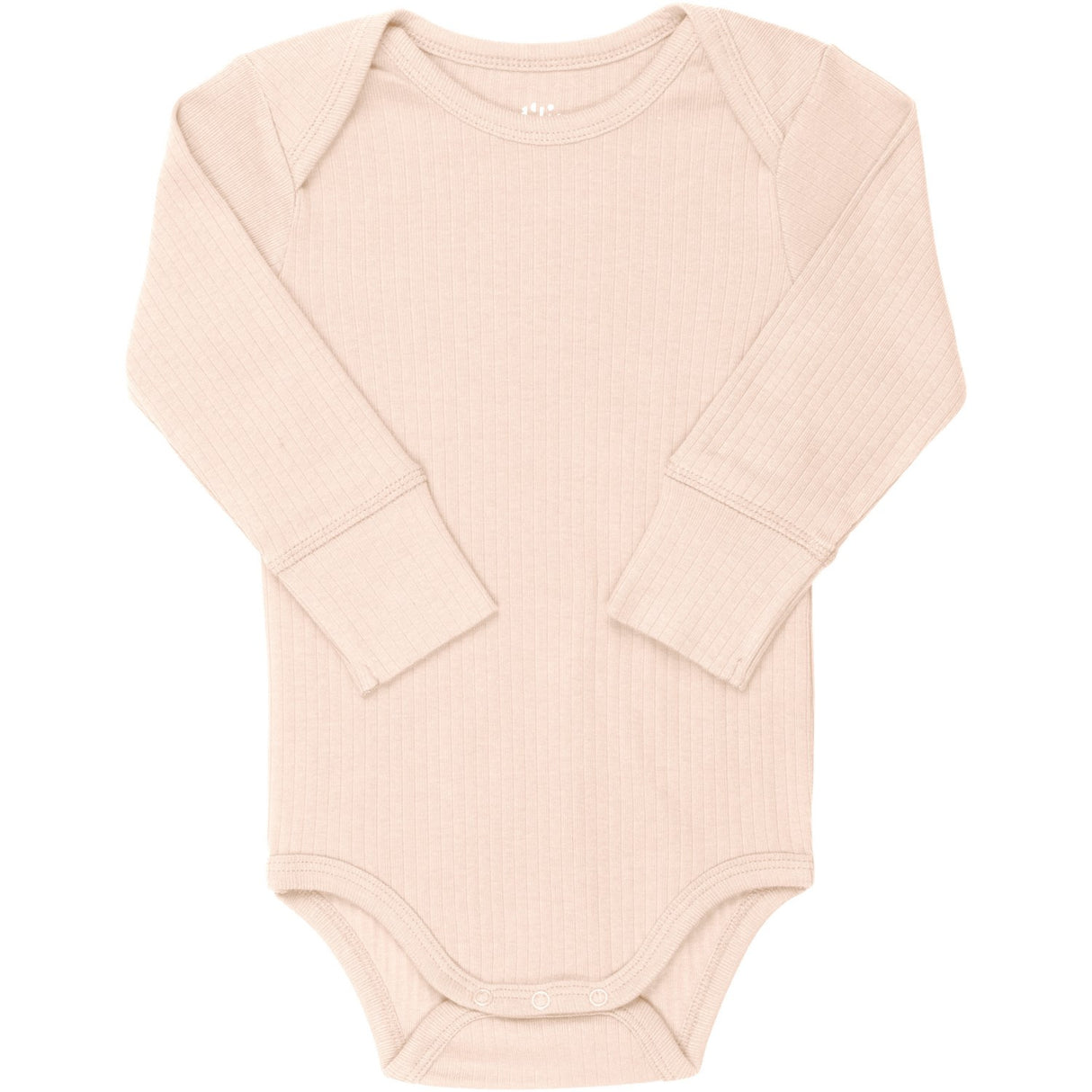 COPENHAGEN COLORS Soft Pink Rib Jersey Long Sleeve Body