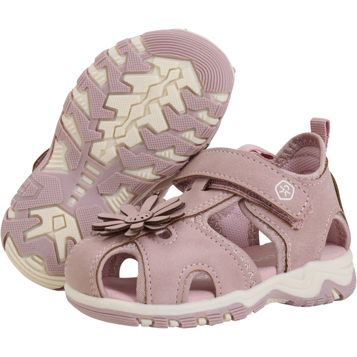Color Kids Woodrose Baby Sandals W. Velcro Strap
