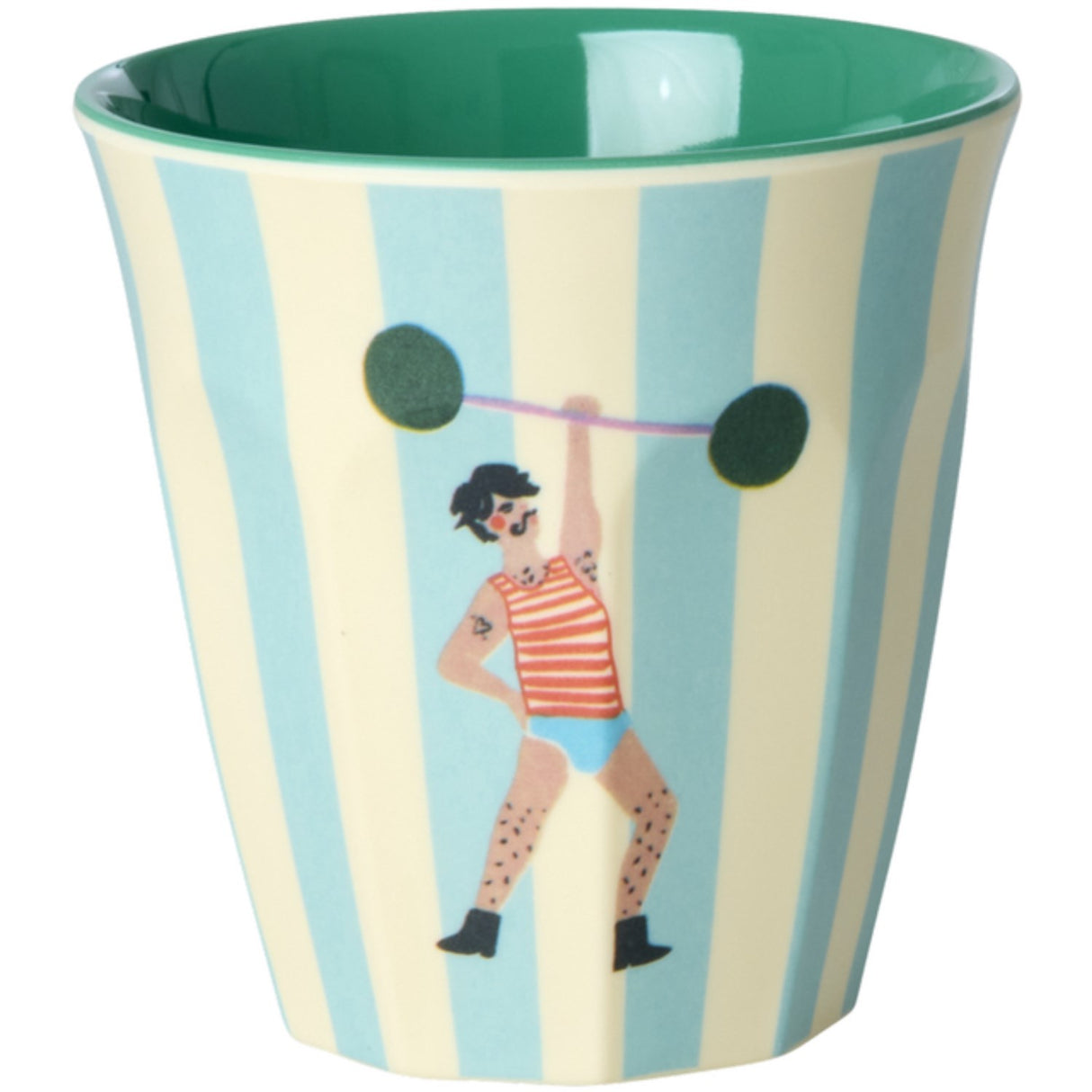 Rice Fun Fair Print Mint Melamine Cups Small 6 Pack