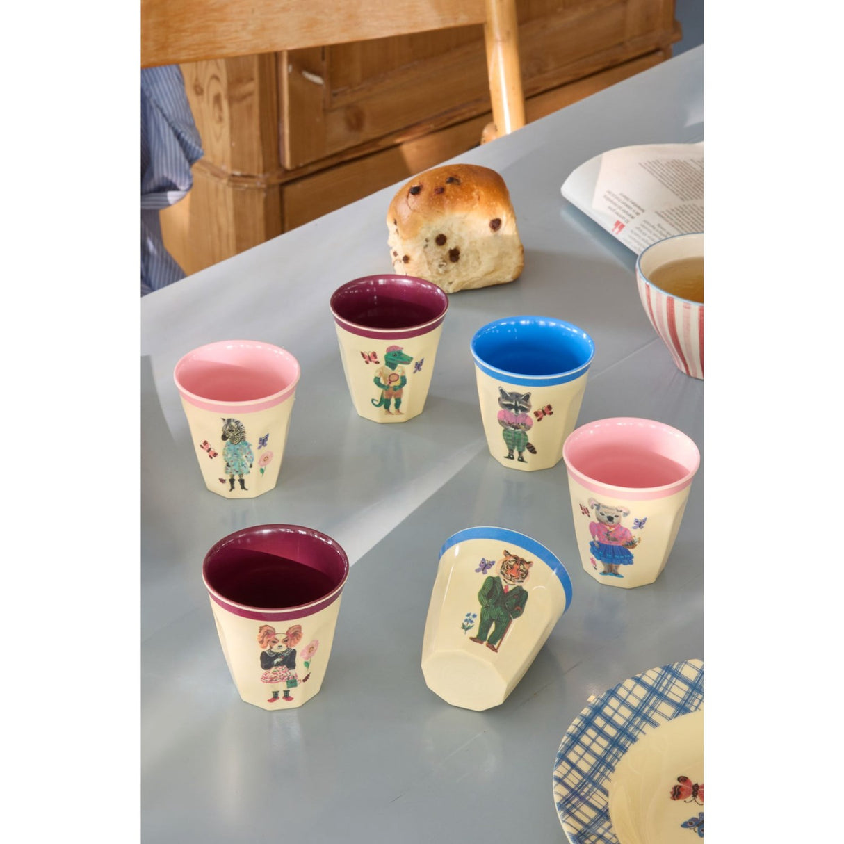Rice Nathalie Lété Theme Melamine Cups Small 6 Pack