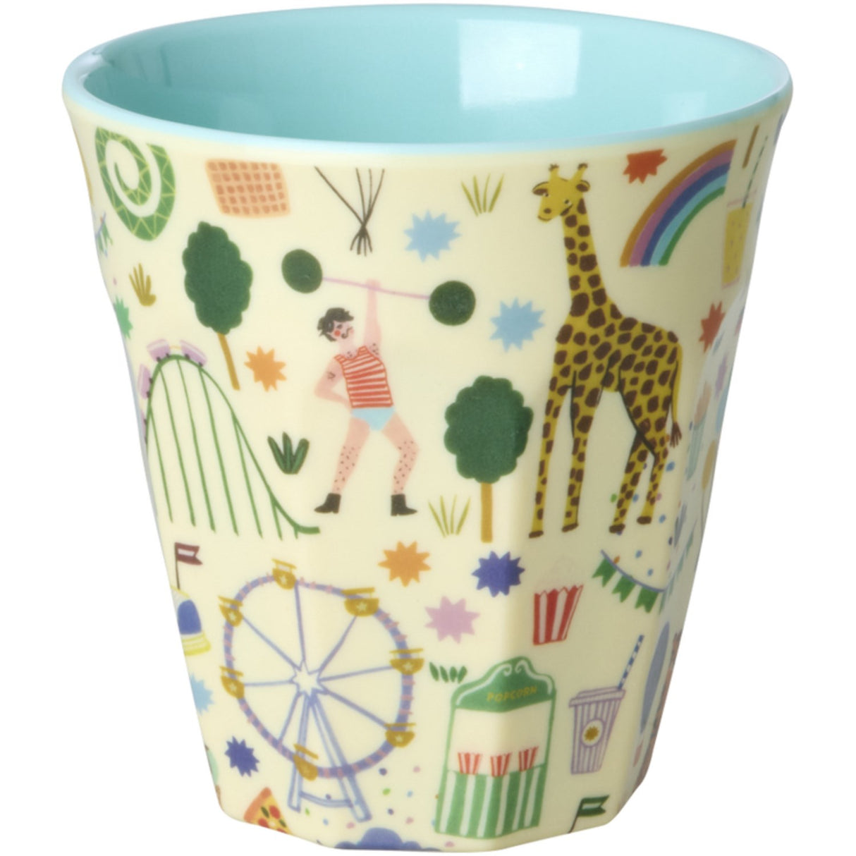 Rice Fun Fair Print Mint Melamine Cup Medium