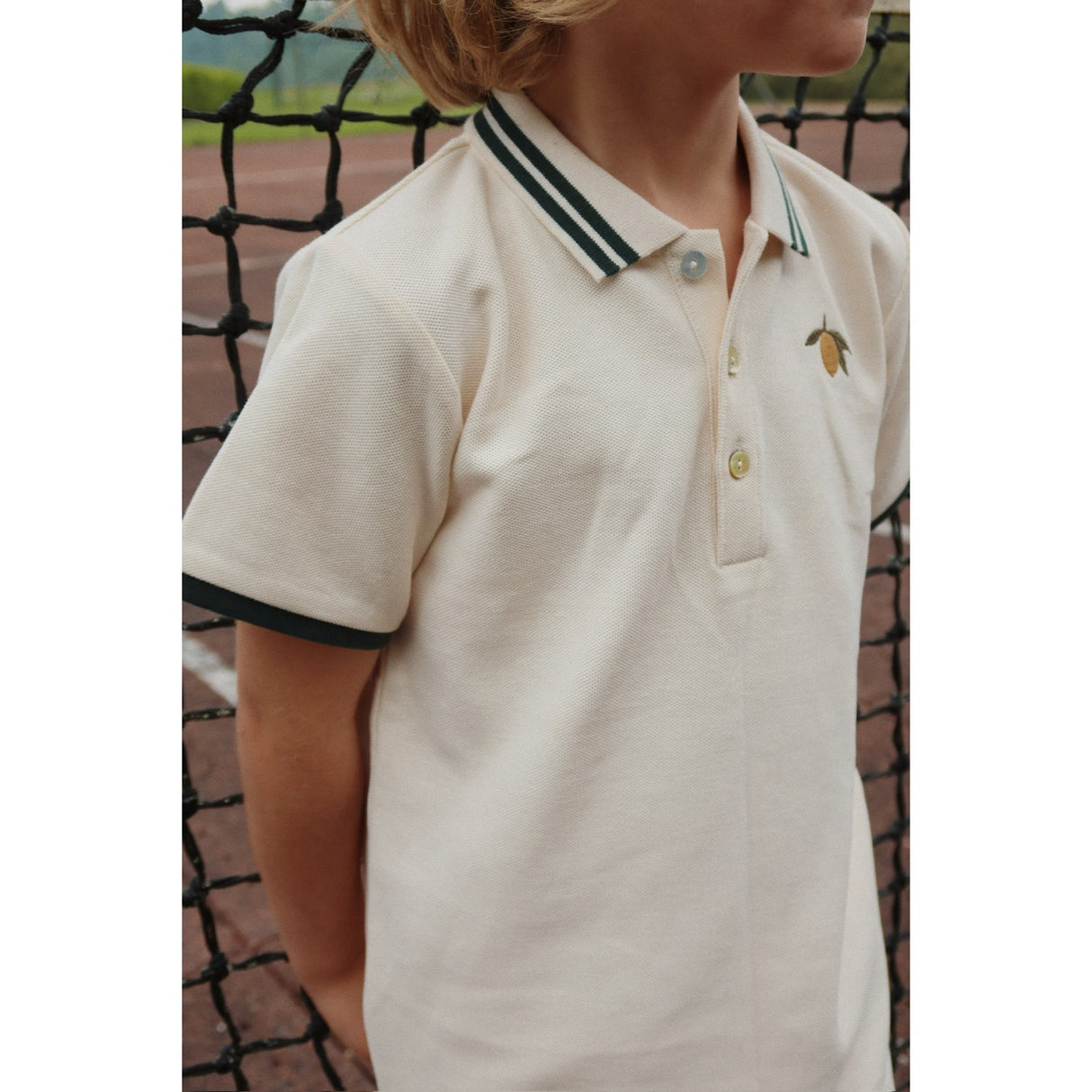 Konges Sløjd Antique White Florian Polo Shirt Gots