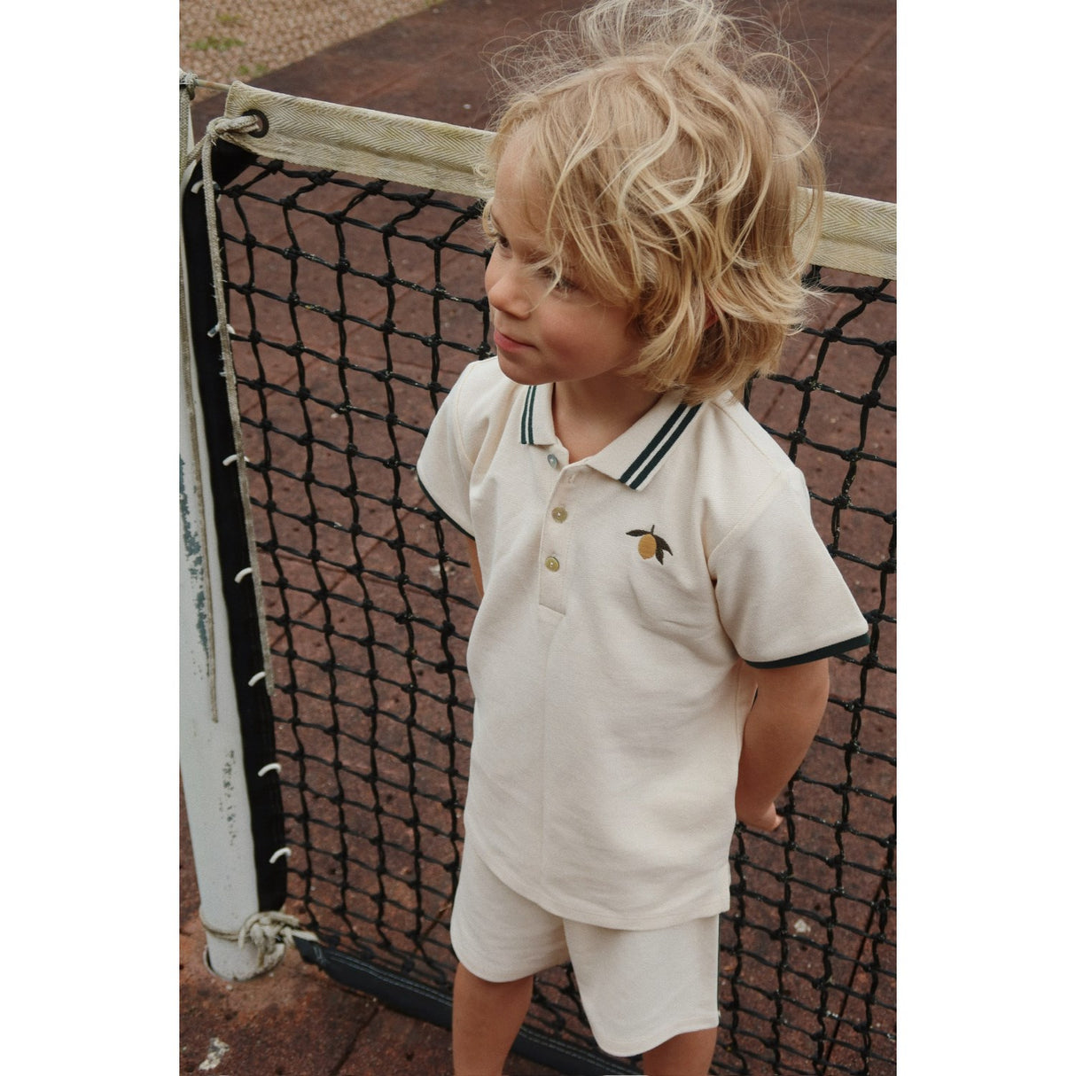 Konges Sløjd Antique White Florian Polo Shirt Gots