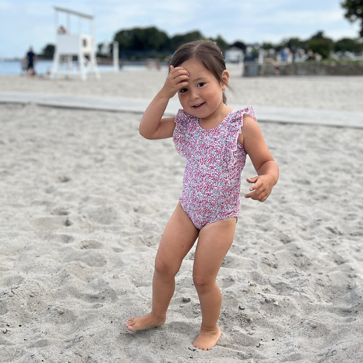 Petit Crabe Wiltshire Bud Swim Swimsuit - Made with Liberty© Fabric