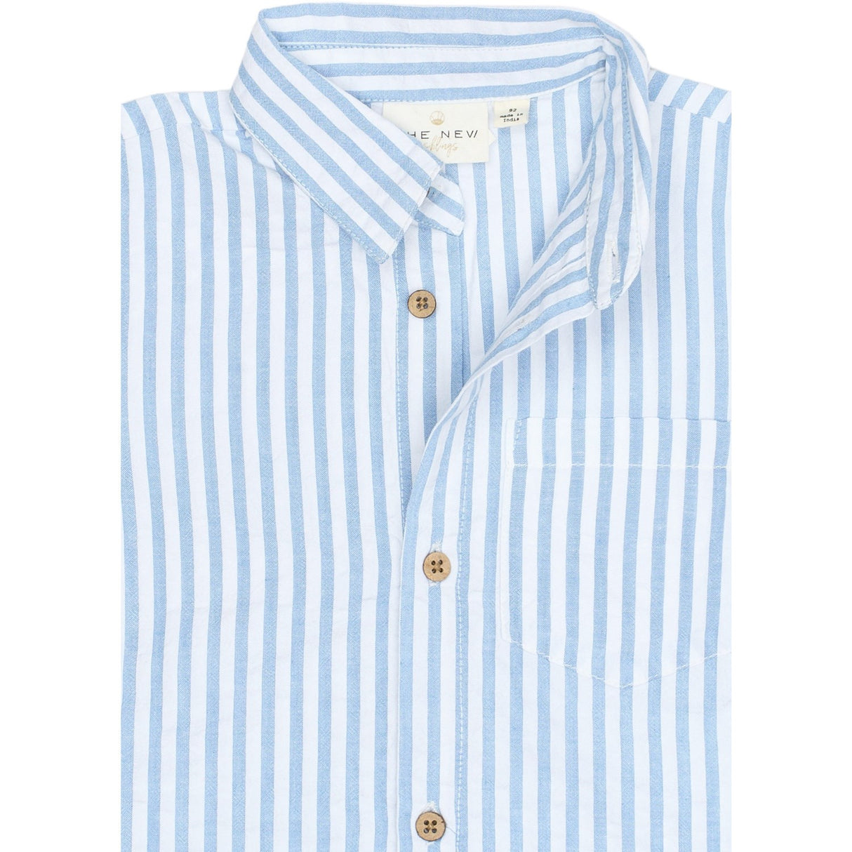 THE NEW Siblings X Luksusbaby Blue Fog Striped Ojo Shirt