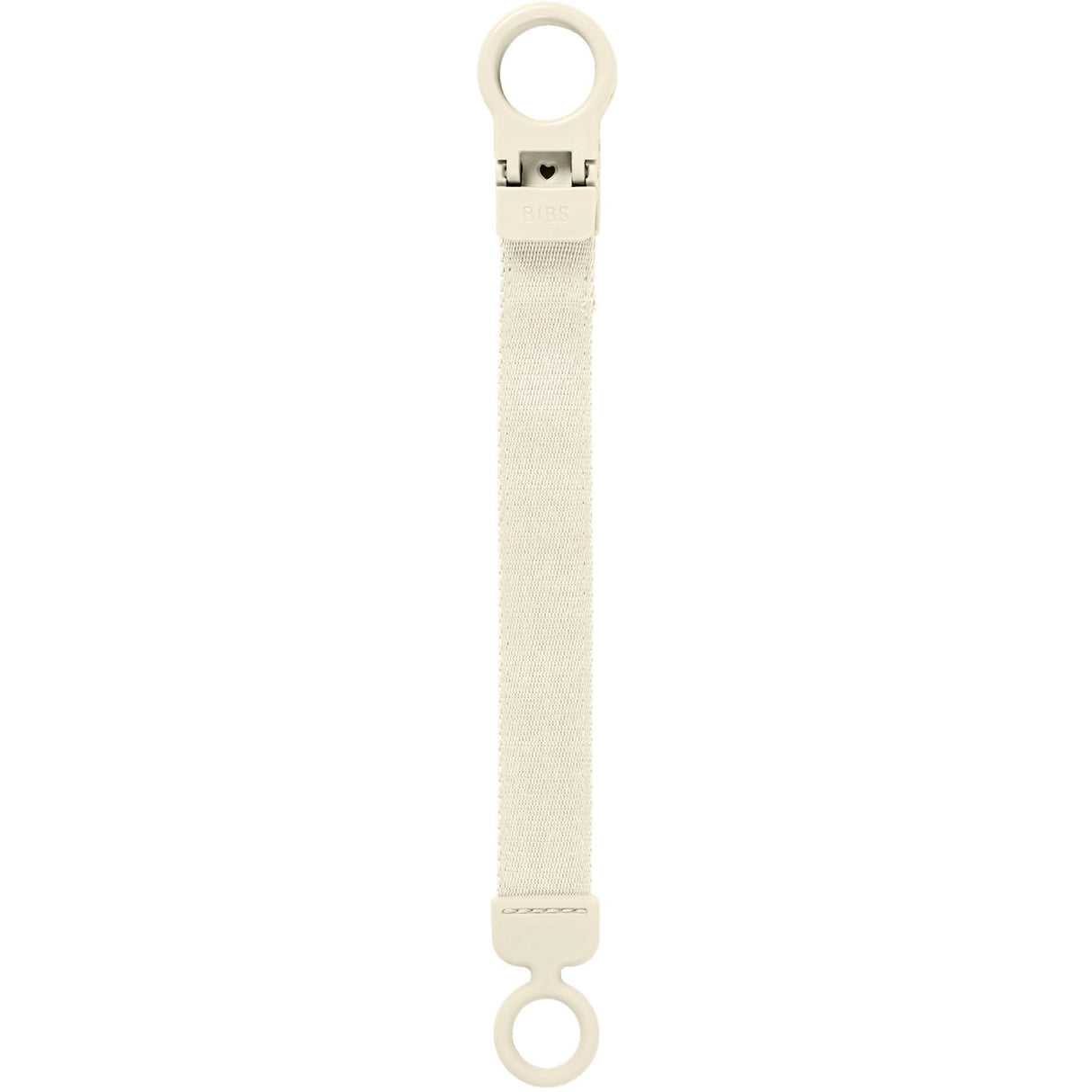 Bibs Ivory Pacifier Clip Loop